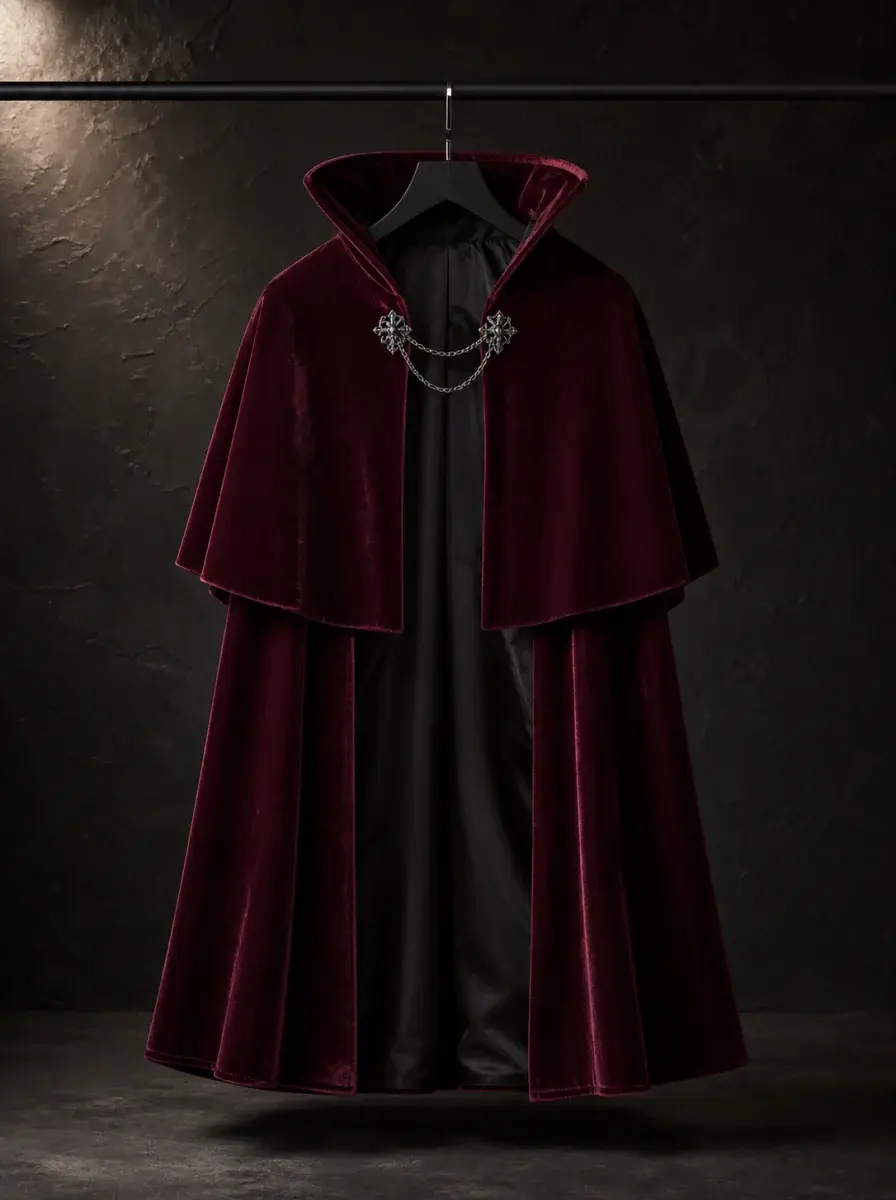 Velvet vampire capelet